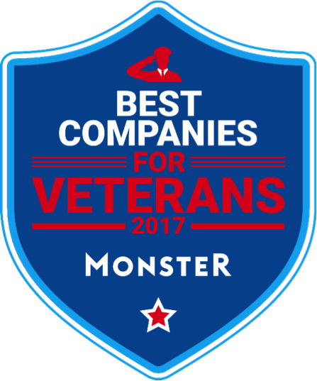 Monster Best Companies for Veterans 2017 Logo